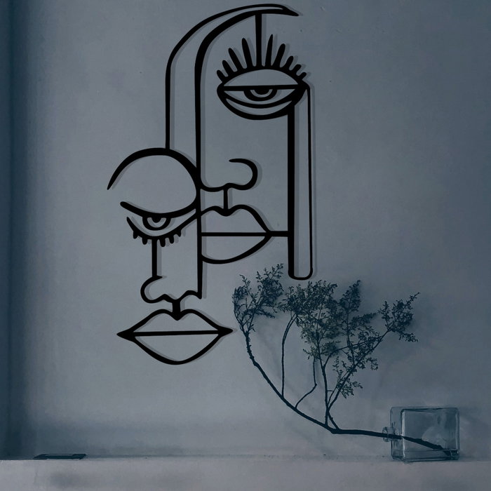 Wallity Rugiada Escultura de Pared de Metal Negra Wallity Rugiada Escultura de Pared de Metal Negra